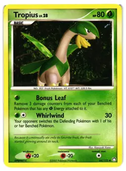 Pokemon TCG Tropius 64/123 Mysterious Treasures Uncommon LP - Image 1