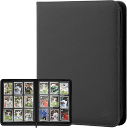 9 Pocket Trading Card Binder Zip Album 540 Card Holder MTG Pokemon Black 313108589552 - Image 1