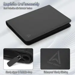 9 Pocket Trading Card Binder Zip Album 540 Card Holder MTG Pokemon Black 313108589552 - Image 3