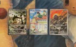 Pokemon Paldea Evolved Lot Of 3 Cards NM-Mint Meowscarada 256 And More - Image 1