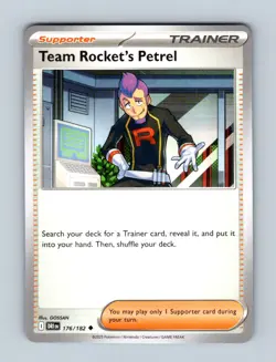 Team Rocket's Petrel 176/182 Uncommon Destined Rivals Pokemon Near Mint - Image 1