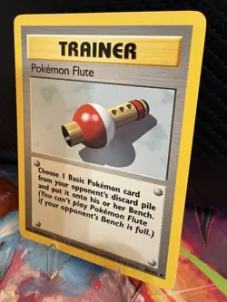 Pokemon Flute 86/102 Base Set Unlimited LP/NM WOTC Vintage Pokemon - Image 2