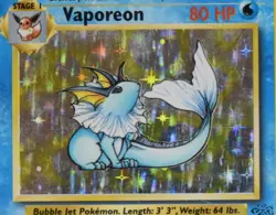 Vaporeon Holo - 12/64 - Jungle - Pokemon Card - Image 3