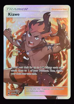 Kiawe Full Art - 144/147 - Burning Shadows - Pokemon Card - Image 1