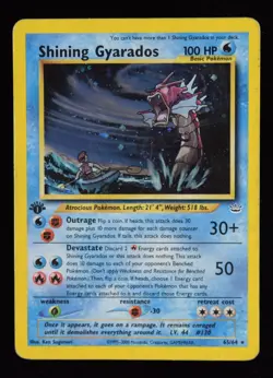 Shining Gyarados 1st Edition Holo - 65/64 - Neo Revelation - Pokemon Card - Image 1