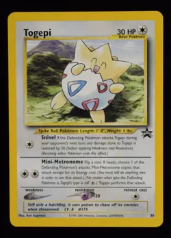 Togepi Non-Holo - 30- Wizards Black Star Promos - Pokemon Card - Image 1