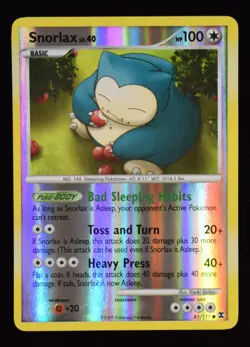 Snorlax Reverse Holo - 81/111 - Rising Rivals - Pokemon Card - Image 1