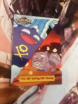 Pokemon Card #109 Koffing/#110 Weezing TV13 TOPPS Series 1 NM Non-Holo Puzzle - Image 1