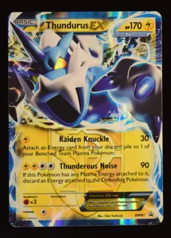 Thundurus EX - BW81 - BW Black Star Promos - Pokemon Card - Image 1
