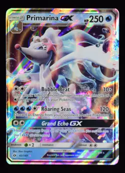 Primarina GX - 42/149 - Sun & Moon - Pokemon Card - Image 1
