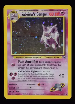 Sabrina's Gengar Holo - 14/132 - Gym Heroes - Pokemon Card - Image 1