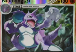 Nidoking Reverse Holo - 29/111 - Rising Rivals - Pokemon Card - Image 3