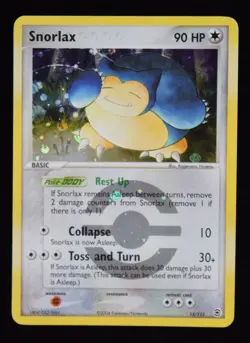 Snorlax Reverse Holo - 15/112 - FireRed & LeafGreen - Pokemon Card - Image 1