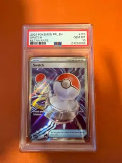 Pokemon Phantasmal Flames # 123 Switch Ultra Rare PSA 10 Card! Trainer GEM MINT! - Image 1