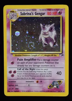 Sabrina's Gengar Holo - 14/132 - Gym Heroes - Pokemon Card - Image 1