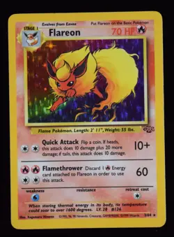 Flareon Holo - 3/64 - Jungle - Pokemon Card - Image 1