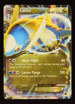 Latios EX - 86/116 - Plasma Freeze - Pokemon Card - Image 1