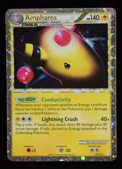 Ampharos Holo - 105/123 - HeartGold SoulSilver - Pokemon Card - Image 1