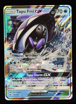 Tapu Fini GX - 39/147 - Burning Shadows - Pokemon Card - Image 1