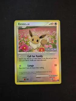 Eevee 62/100 LP - Reverse Holo Stamped - Platinum - Pokemon TCG - Image 1