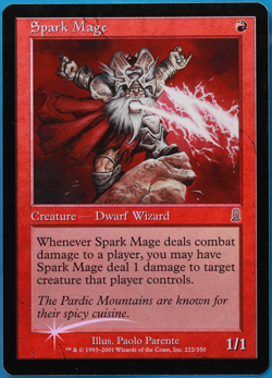 Spark Mage FOIL Odyssey PLD Red Uncommon MAGIC MTG CARD (ID# 501282) ABUGames - Image 1