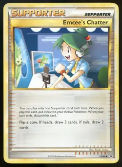 Emcee's Chatter 73/95 Heart Gold & Soul Silver Unleashed Pokemon PL - Image 1