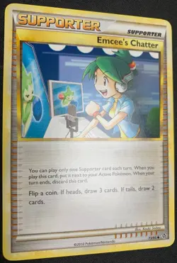 Emcee's Chatter 73/95 Heart Gold & Soul Silver Unleashed Pokemon PL - Image 3