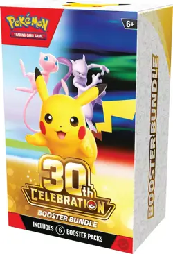 PRESALE Pokemon 30th Anniversary Celebration Booster Bundle (6 Packs) SHIPS 10/2 - Image 1