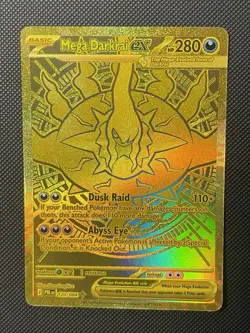 Pokemon Mega Darkrai EX 120/084 Ultra Rare Full Art Gold Holo 🔥 - Image 1
