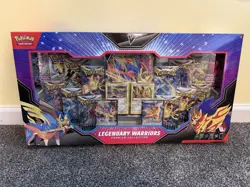 Legendary Warriors Premium Collection Box New Sealed Pokemon 14 Booster Packs - Image 1