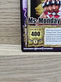 2006 One Piece Passage to the Grand Line CCG Ms. Monday Non Foil Card CH070 - Image 3