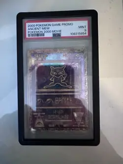 Ancient Mew Pokemon TCG 2000 Movie Promo Card PSA 9 Mint Condition - Image 1