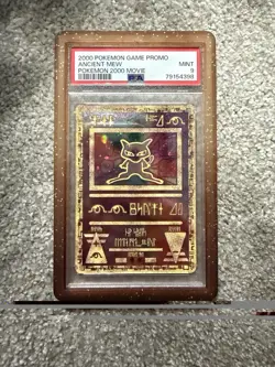 Ancient Mew PSA 9 Mint Pokemon TCG Card 2000 Movie Promo - Image 1