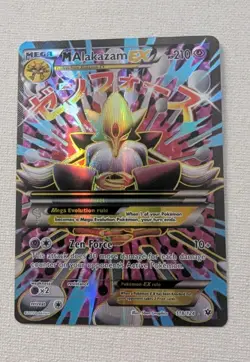Mega M Alakazam EX 118/124 Fates Collide Full Art Ultra Rare Holo Pokemon Card - Image 1
