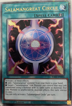 Salamangreat Circle RA03-EN066 Quarter Century Secret Rare Yugioh TCG Card - Image 1