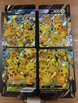 Pikachu V-UNION 4-Card Promo Holo Set SWSH139-142 English 2021 - Image 5