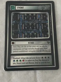 Star Trek CCG 1E FC RETASK RARE Card NEVER PLAYED - Image 1