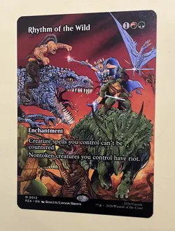 MTG PZA Rhythm of the Wild BORDERLESS Non-Foil 0012 Magic TMNT NEW Card - Image 1