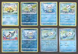 Oshawott Pokemon Card Collection Set of 8 English Cards Cute Holo Vintage XY SM - Image 1
