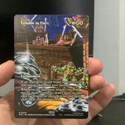 Trouble in Pairs - TMNT - 0003 - NM - Borderless - Mythic Rare - MTG - Image 1