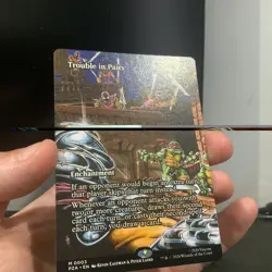 Trouble in Pairs - TMNT - 0003 - NM - Borderless - Mythic Rare - MTG - Image 2