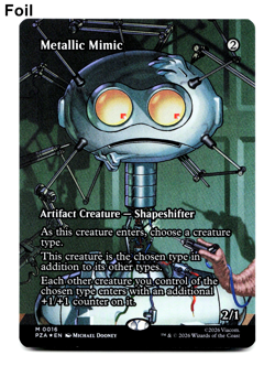 Metallic Mimic (Borderless Foil) - MTG Teenage Mutant Ninja Turtles PZA NM - Image 1