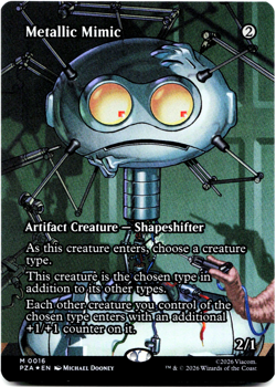 Metallic Mimic (Borderless Foil) - MTG Teenage Mutant Ninja Turtles PZA NM - Image 2