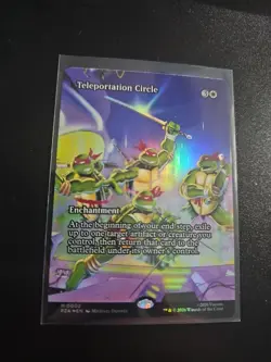 Teleportation Circle (Borderless) PZA 0002 FOIL TMNT Mythic Rare Enchanment - Image 1