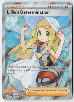 Pokemon Lillie's Determination 169/132 Ultra Rare Mega Evolution Holo DMG - Image 1