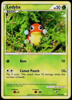 Ledyba 71/123 HeartGold & SoulSilver - Pokemon NM/M (Common) - Image 1