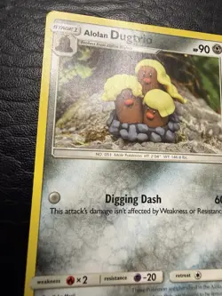 Alolan Dugtrio Lost Thunder 123/214 Uncommon Regular Pokemon TCG English 90 HP - Image 2