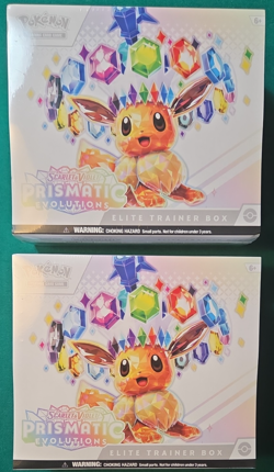 Lot Of 2 Pokemon Prismatic Evolutions - Elite Trainer Box - ETB - Factory Sealed - Image 1