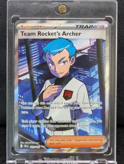 Team Rocket's Archer 223/182 Ultra Rare Full Art - Pokemon Destined Rivals NM - Image 1