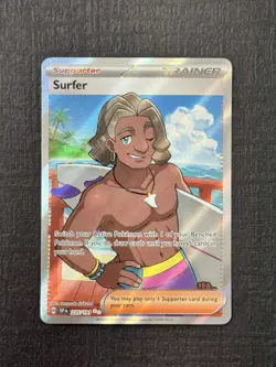 Surfer 235/191 Full Art Ultra Rare Surging Sparks Pokemon TCG NM - Image 1